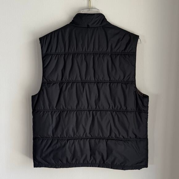 Brooks Brothers Quilted Vest Removable Liner Men Size 40R Black Gorpcore Hiking - Picture 3 of 9